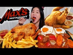 Max's Famous Fried Chicken Mukbang! Filipino Food: Beef Caldereta Stew - Pinoy Food ASMR Eating