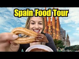 Trying STREET Food in Spain for the FIRST TIME!!🇪🇸