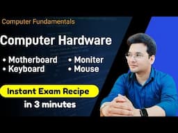 Computer Hardware - motherboard, monitor, keyboard and mouse | hindi | unbeaten learning |