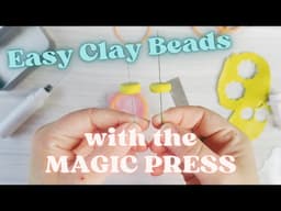 How to make perfect shaped polymer clay bead rondelles with Create Along Magic Press Tool Demo