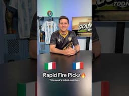 Rapid Fire Picks🔥⚽️ 11/17-11/19