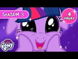 MEGA COMPILAÇÃO DA 3ª TEMPORADA😍🌈 | My Little Pony: A Amizade é Mágica | 2 HORAS