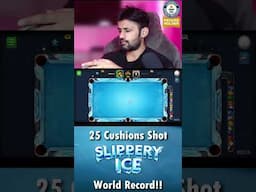 25 CUSHIONS SHOT 😲 World Record #fyp #foryou #8BallPool #GamingWithK #8ballpooltrickshot