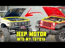 Swapping a Jeep Motor into a Toyota Pickup!