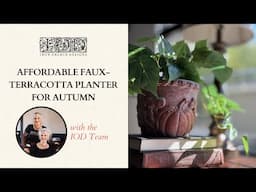 Affordable Faux-Terracotta Planter for Autumn