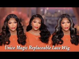 😍1 WIG 3 STYLES! Magic Replaceable Lace Wig| Switching Looks Effortlessly|   Ft.UNICE