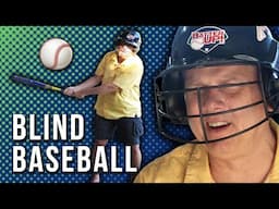 Blind Person Faces His Fears At The Batting Cage