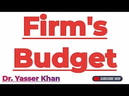 Firm's Budget | Meaning Of Firm's Budget | Budget | Economics | Finance | Marketing | CUET UGC UPSC