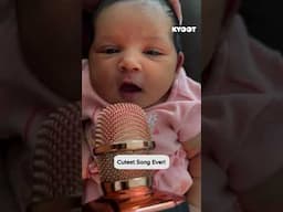 We got a future diva on our hands! 🎤 #baby #microphone #hiccups #cute #shorts