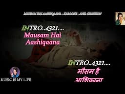 Mausam Hai Aashiqana Karaoke With Scrolling Lyrics Eng. & हिंदी