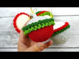 🎅BOLAS DE NAVIDAD TEJIDAS A CROCHET🎅