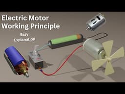 How does Electric Motor Works (DC Motor) ? DC Motor working Principle Easily Explained