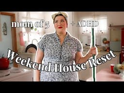 MOM OF 5 HOUSE RESET || Cleaning with ADHD