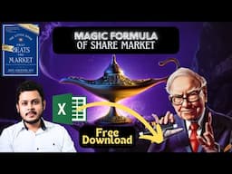 Magic Formula applied for Indian Share Market ! Free excel download