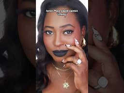 Juvia’s Place Matte Liquid Lipstick -Ebony #blacklipstick #lipstickswatch #juviasplace