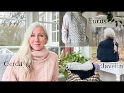 A knitting episode (15): Eurus slipover, Javelin shawl & Gerda sweater + some sweater surgery