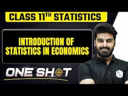 Introduction of Statistics in One Shot 🎯Class 11th Economics