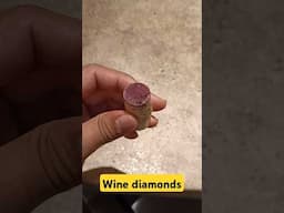 Wine diamonds on red wine cork #wine #winetasting #napavalley #redwine