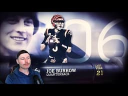 Rugby Player Reacts to JOE BURROW (QB, Bengals) #6 The Top 100 NFL Players of 2023