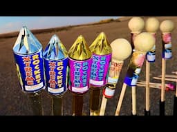 TESTING CRAZY AND UNUSUAL FIREWORK ROCKETS THAT FLY SUPER HIGH!