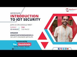 Introduction to IOT Security - The Hacktivists