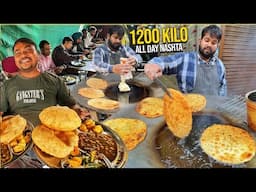 30/- Rs Ghanta Ghar Indian Street Food Punjab 😍 लम्बू Deep Fried Paratha Chaura Bazaar Chole Bhature