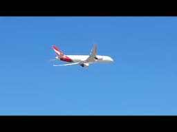 QANTAS departing Perth International Airport, aircraft type unknown, destination unknown