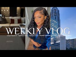 WEEKLY VLOG: GOD IS MOVING ME. LIVING IN HTX + SOLO DATE TO CHURCH + AFFORDABLE APARTMENT TOURS &mor