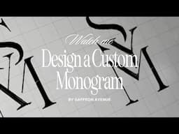 Watch me Create a 3-Letter Modern Monogram