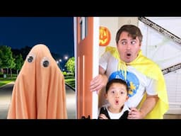 Who's at the Door on Halloween Baby Rainbow Ghost and Halloween vending Machine Story