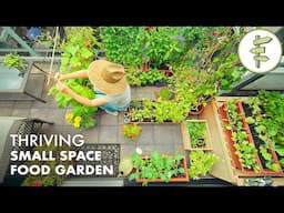 Growing TONS of FOOD in a Super Small Garden – Balcony Container Garden Tour