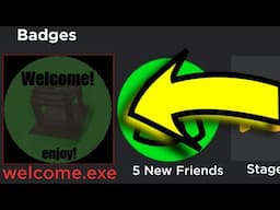 SCARY ROBLOX BADGES...