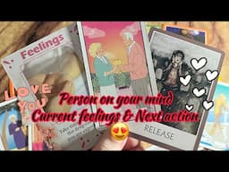 Person on your mind : Current Feeling/emotions of your person💞Next action 🫣Hindi tarot card reading