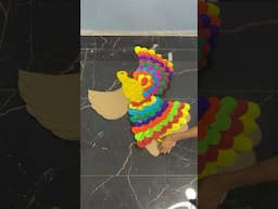 Colorful Open Wings Decorative Bird Craft #short #youtubeshort #reel #viral #trending #diycrafts