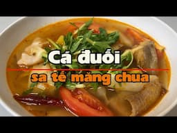 Cá đuối sate măng chua