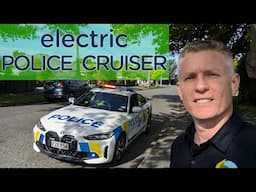 Electric police car ride-along in New Zealand