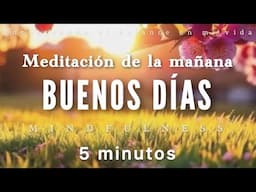 Meditación de la mañana BUENOS DÍAS ☀️🙏🏼 - 5 minutos MINDFULNESS