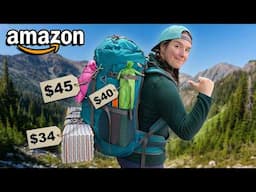 I Went Backpacking with ONLY Budget Gear From Amazon!