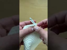 How to #crochet a 2-repeat puff stitch #shorts #crochettutorial #crochetstitch