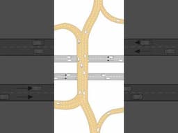 Houghton Road Diverging Diamond Interchange (DDI)Completed in 2021. #cityplanning #construction