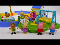 ¡Aprende palabras en inglés con Peppa Pig y sus amigos conduciendo coches de juguete por la ciudad!