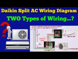 Daikin inverter Split AC Wiring connection | Daikin split AC Outdoor to Indoor wiring