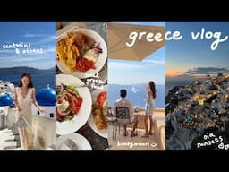 greece vlog🇬🇷 santorini, athens, amazing greek food, local shops, boat tour, driving an ATV, sunsets