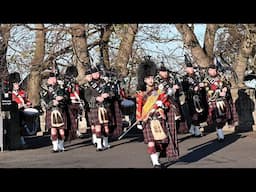 The Highlanders Pipes & Drums and Balaklava Company 5 SCOTS Edinburgh Castle Guard Ceremony