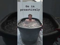 The Key to a Successful Ice Bath #mindfulness #coldplunge #grit