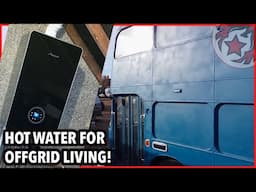 Installing a HOT water boiler in the double decker motorhome