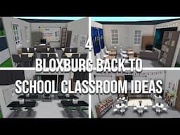 4 Bloxburg Back To School Classroom Ideas | Welcome To Bloxburg |