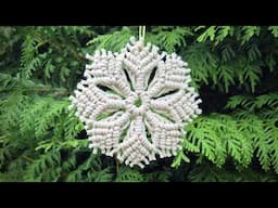 Macrame Snowflake Ornament DIY Christmas Tree Decorations