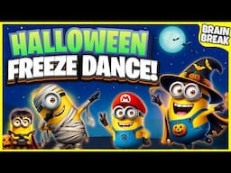 Minions Halloween Freeze Dance | Halloween Brain Break | Halloween Games For Kids | Danny Go Noodle