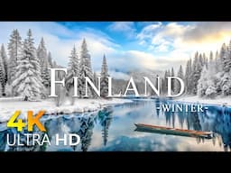 Winter Finland 4K Ultra HD • Stunning Footage Finland, Scenic Relaxation Film with Calming Music